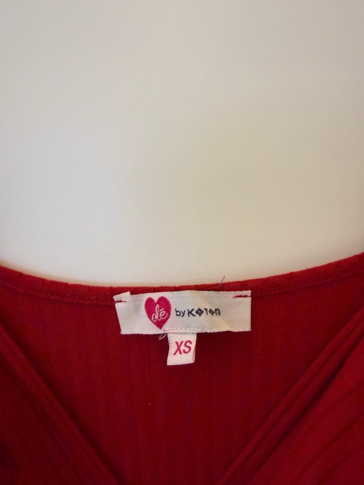 Kırmızı İnce Askılı Uzun Kadın Tulum - Görsel 2