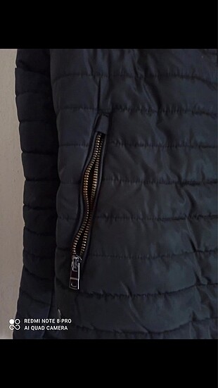 xl Beden Siyah Şişme Mont