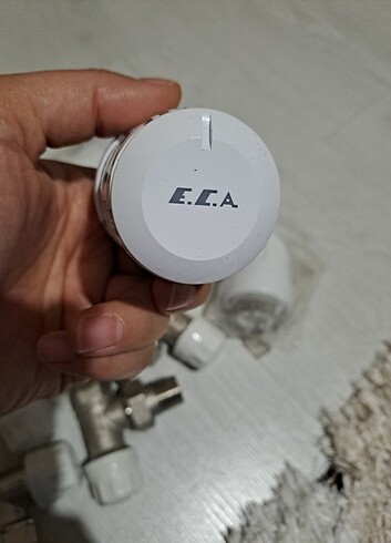 10 tanesi Eca termostatik vana ve radyatör vanası sifir
