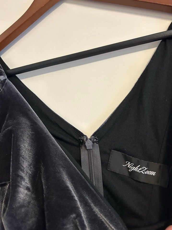 ADL Nightzoom kadife elbise - Görsel 4