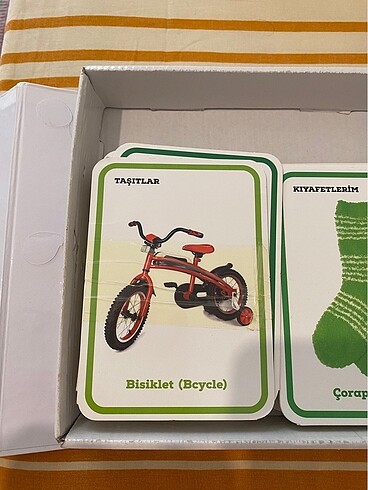  Beden Renk Eğitici kartlar