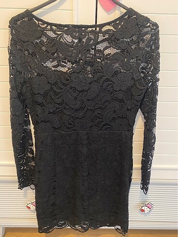 38 Beden siyah Renk H&M mini elbise