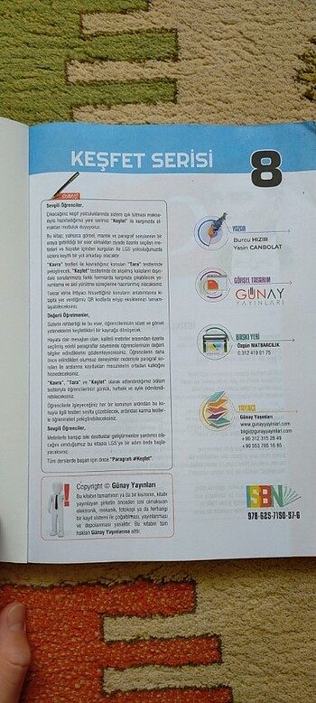 Günay Yayınları Paragraf 8.sınıf
