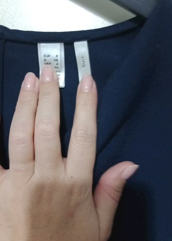 s Beden lacivert Renk Lacivert V Yaka Kısa Kollu Midi Elbise