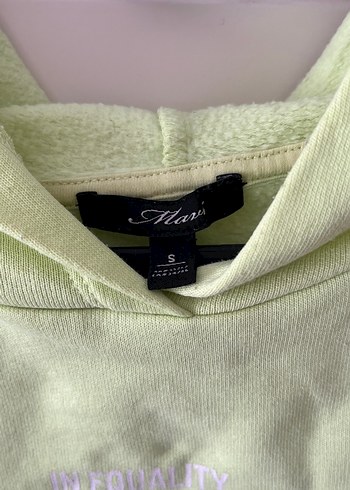 s Beden Yeşil Baskılı Kadın Sweatshirt