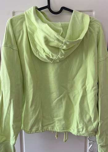s Beden yeşil Renk Yeşil Baskılı Kadın Sweatshirt