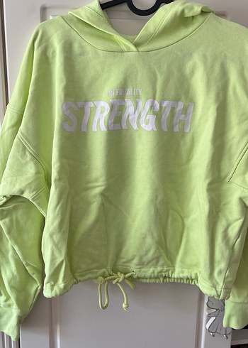 Yeşil Baskılı Kadın Sweatshirt