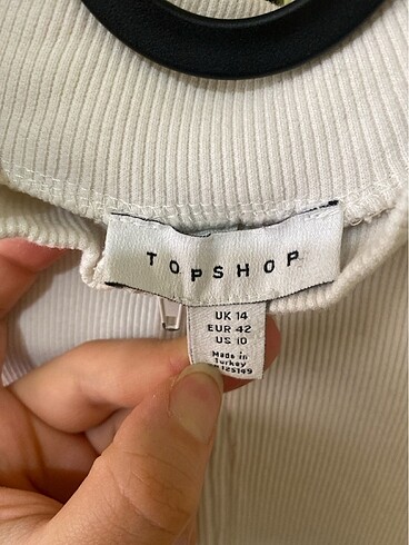 Topshop Fermuarlı kısakollu