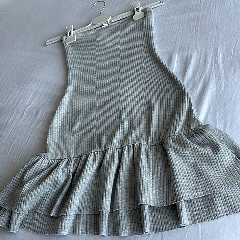 s Beden gri Renk Bershka mini elbise
