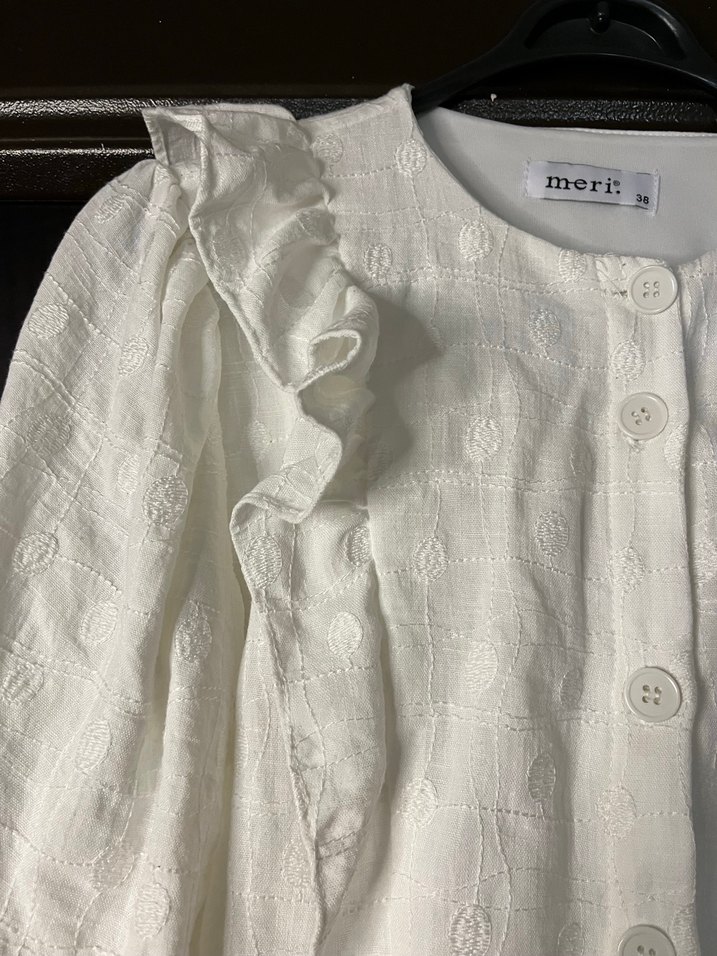 Nakışlı Beyaz Etekli Takım - Görsel 5