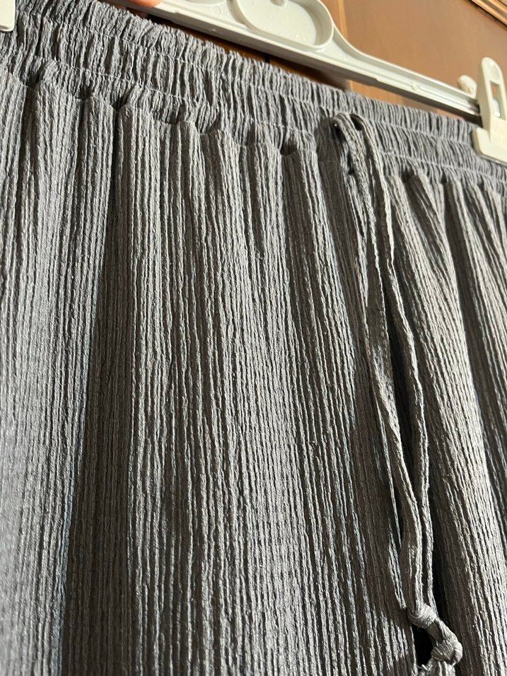 Gri Kadın Bürümcük Uzun Kollu Takım - Görsel 3