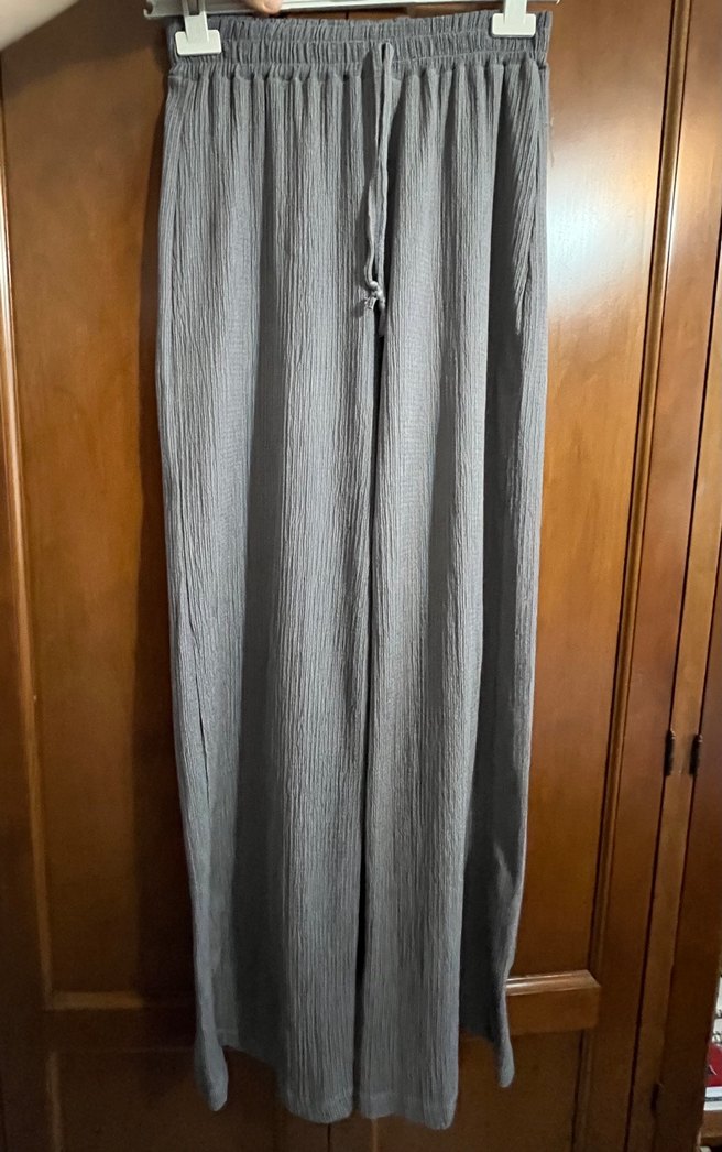 Gri Kadın Bürümcük Uzun Kollu Takım - Görsel 2