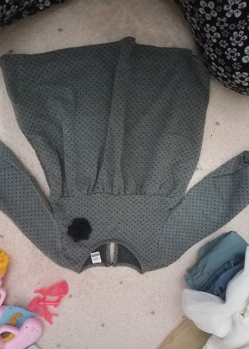 LC Waikiki Gri Desenli elbise - Görsel 2