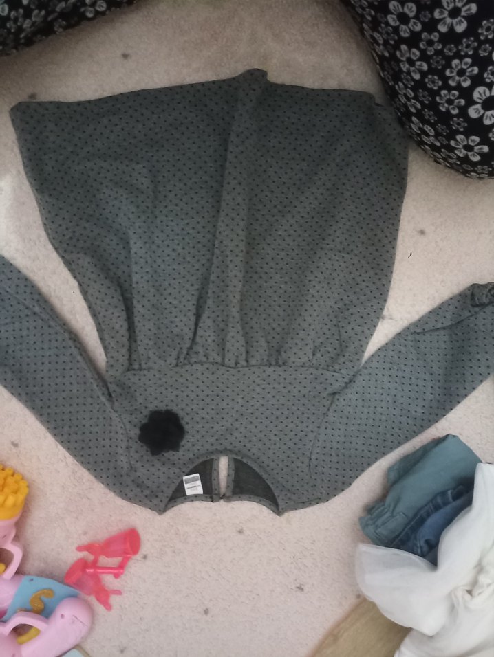 LC Waikiki Gri Desenli elbise - Görsel 2