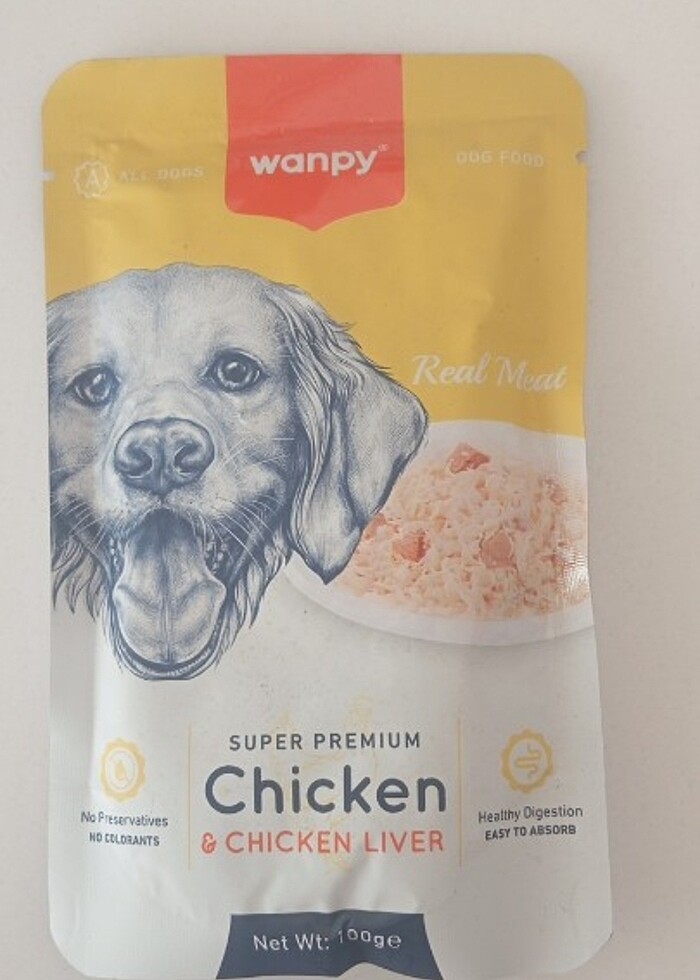 Wanpy köpek pouch yaş mama 100gr 4 lü paket - Görsel 4
