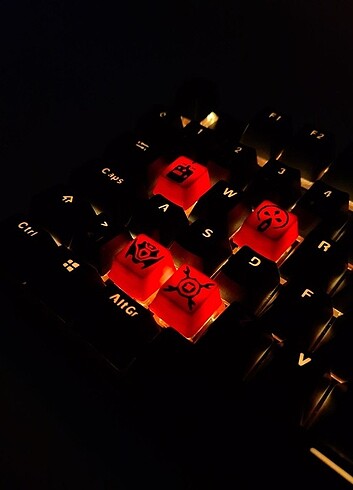 Valorant Raze mekanik klavye tuşu Figur Keycaps 