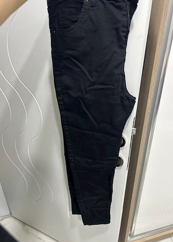33 Beden Siyah Regular Fit Midi Kadın Kot Pantolon