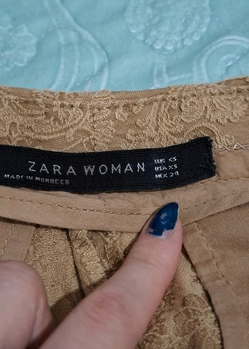 Zara zara dantel desenli pantolon