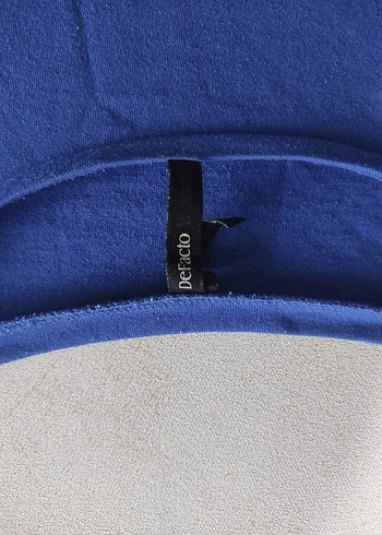 m Beden mavi Renk Mavi Baskılı Kadın T-shirt