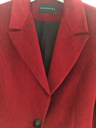 38 Beden kırmızı Renk Kadife ceket