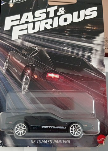 Mattel Fast & Furious De Tomaso Pantera Siyah Oyuncak Araba