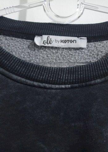 s Beden Siyah Kadın Süet Sweatshirt