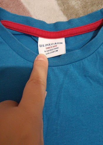 U.S. Polo Assn. Erkek Mavi Baskılı Kolsuz Tişört ve şort - Görsel 3