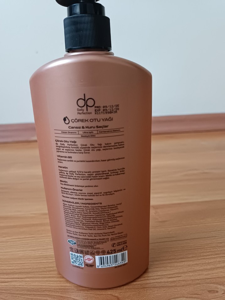 dp Daily Perfection Yoğun Besleyici Şampuan 425ml - Görsel 2