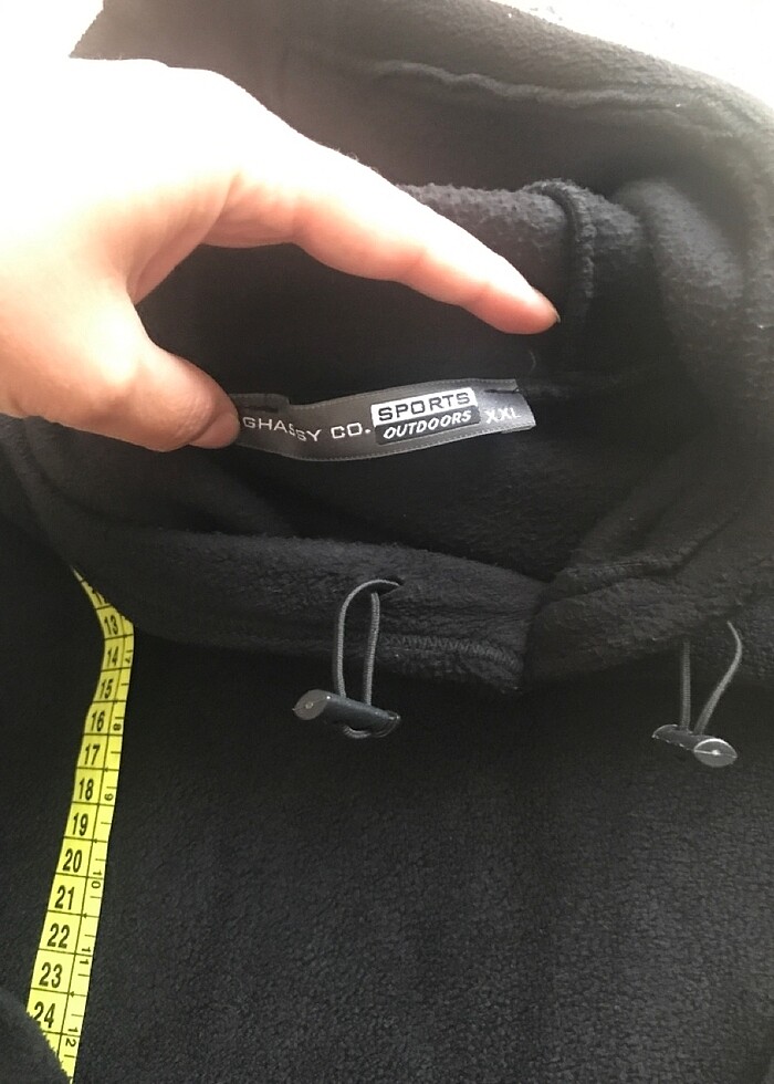 Erkek polar kapüşonlu üst - Görsel 4