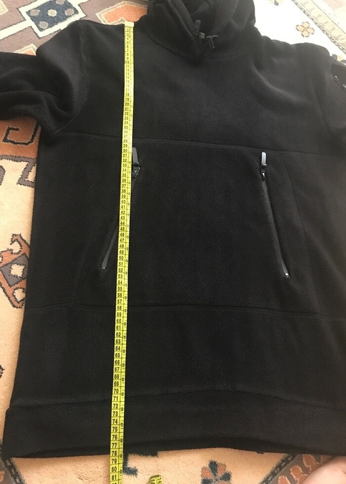 Erkek polar kapüşonlu üst - Görsel 2