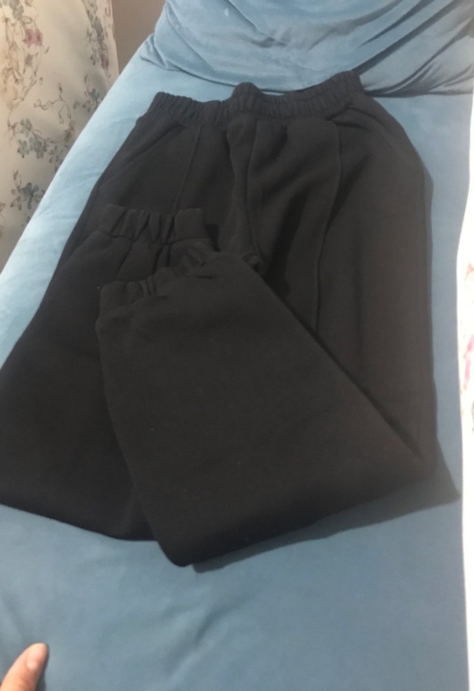 Siyah Kız çoçuk Rahat Kesim Eşofman Altı - Görsel 2