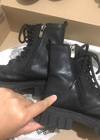 Kız çoçuk Siyah Gotik Lastik Botlar - Görsel 6