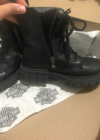 Kız çoçuk Siyah Gotik Lastik Botlar - Görsel 3