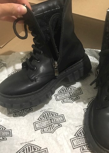 Kız çoçuk Siyah Gotik Lastik Botlar - Görsel 2