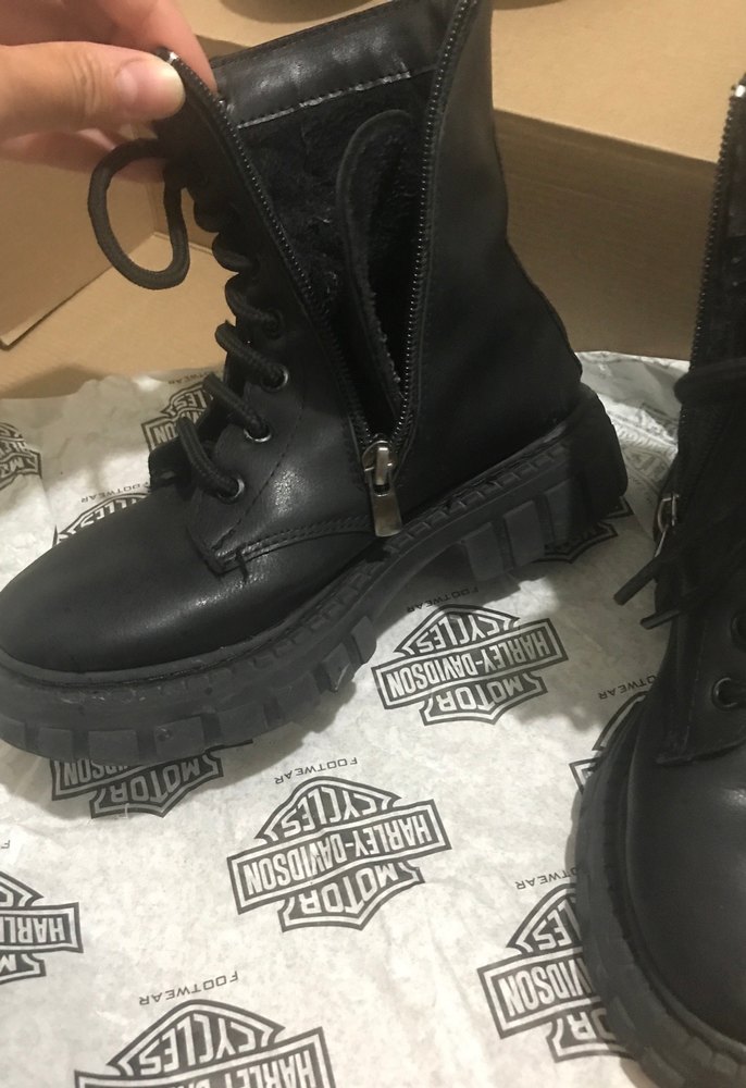 Kız çoçuk Siyah Gotik Lastik Botlar - Görsel 2