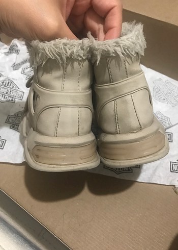 Bej Kürklü Kız Çocuk Botu - Görsel 2