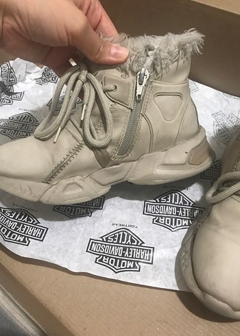 Bej Kürklü Kız Çocuk Botu - Görsel 3