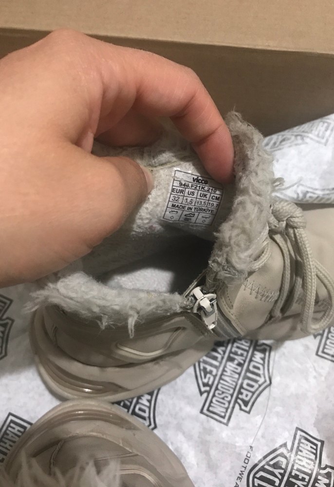 Bej Kürklü Kız Çocuk Botu - Görsel 5