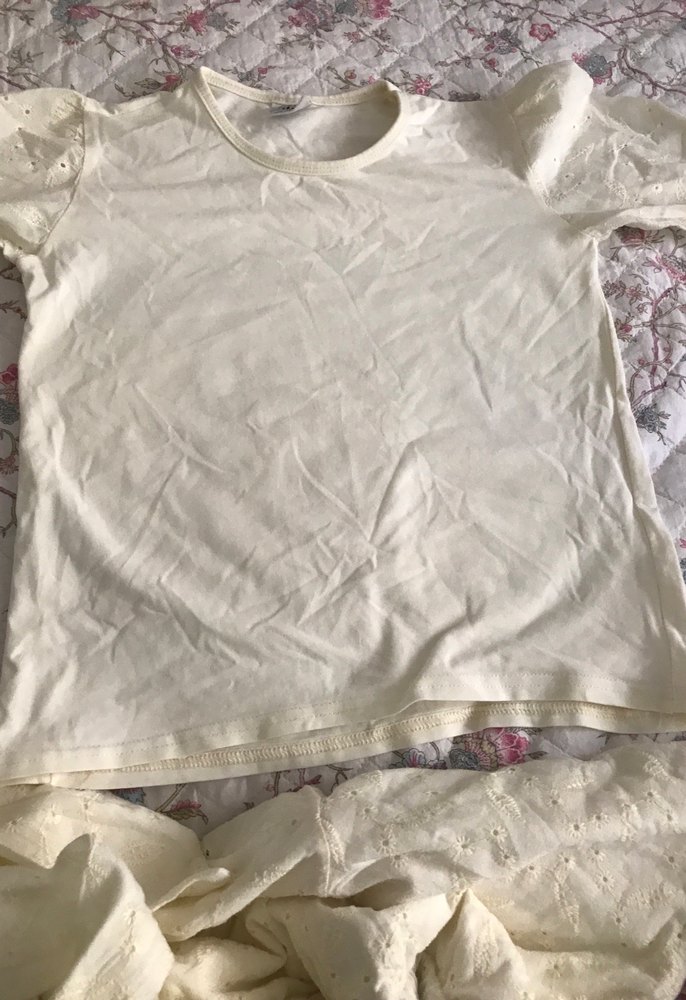 Beyaz Fırfırlı  Kız çoçuk Takımı - Görsel 5