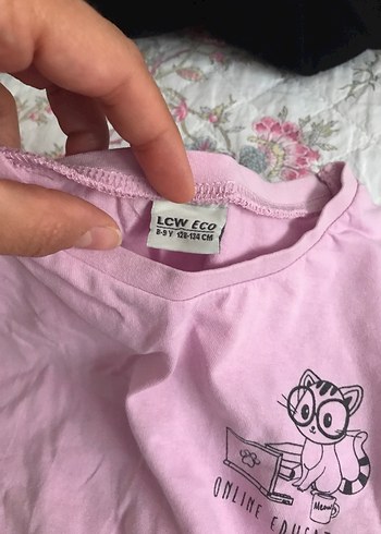 Pembe Kısa Kollu Pamuklu Kız Elbisesi - Görsel 2