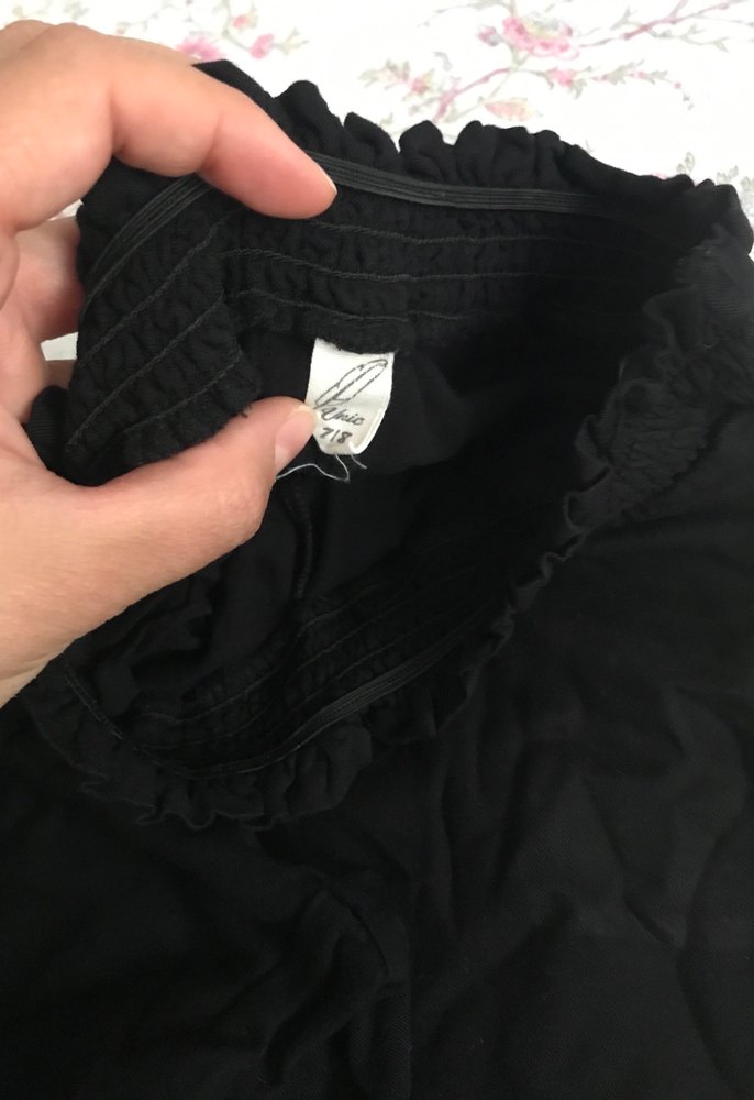 Siyah Salaş Keten Pantolon - Görsel 4