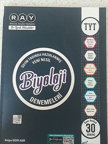 Tyt biyoloji branş denemeleri Toprak Yayınları