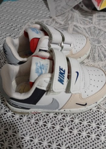 Beyaz Erkek Çocuk Spor Ayakkabısı Velcro - Görsel 5