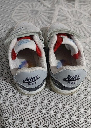 Beyaz Erkek Çocuk Spor Ayakkabısı Velcro - Görsel 4