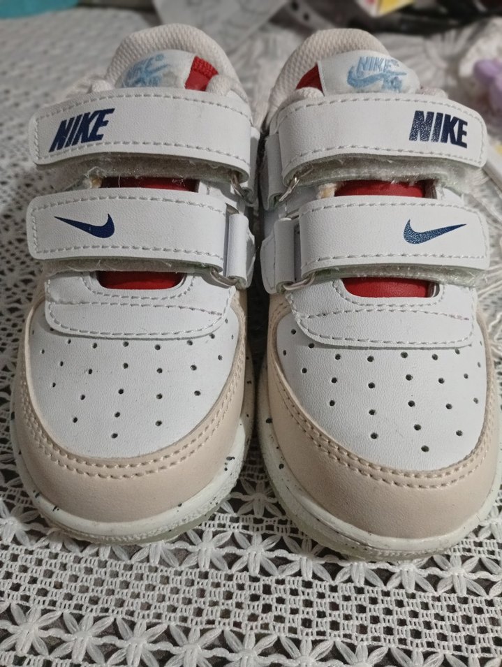 Beyaz Erkek Çocuk Spor Ayakkabısı Velcro - Görsel 2