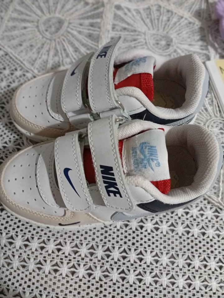 Beyaz Erkek Çocuk Spor Ayakkabısı Velcro - Görsel 3