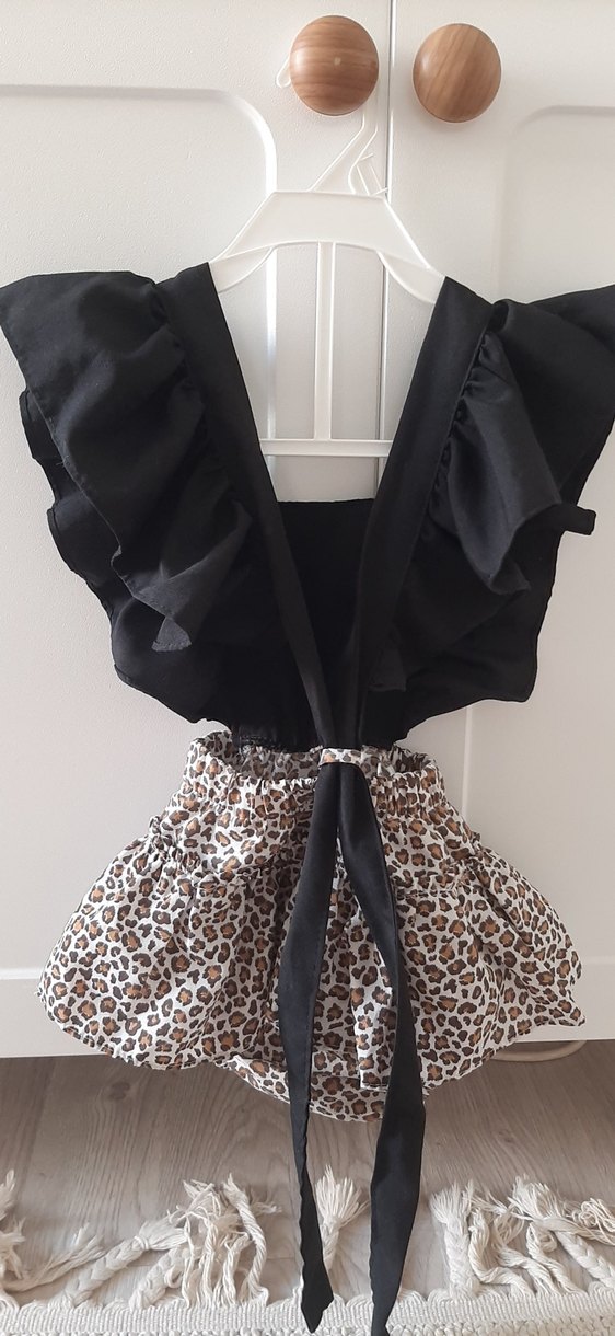 Kız Çocuk Leopar Desenli Bolero - Görsel 2