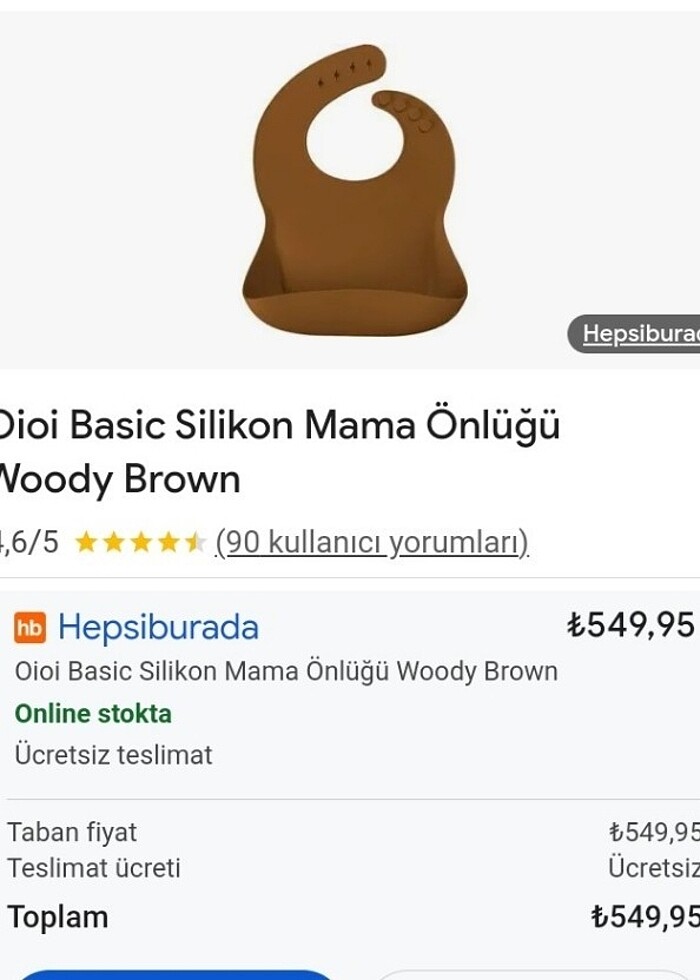 Oioi  marka  slikon  önlük - Görsel 5