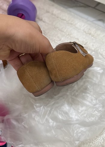 23 Beden camel Renk Bej Süet Tokalı Erkek Bebek İlk Adım Ayakkabısı