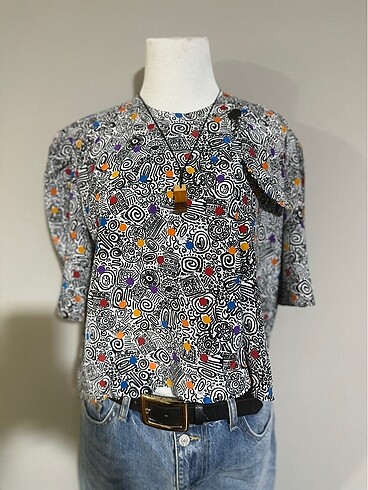 American Vintage Vintage renkli bluz